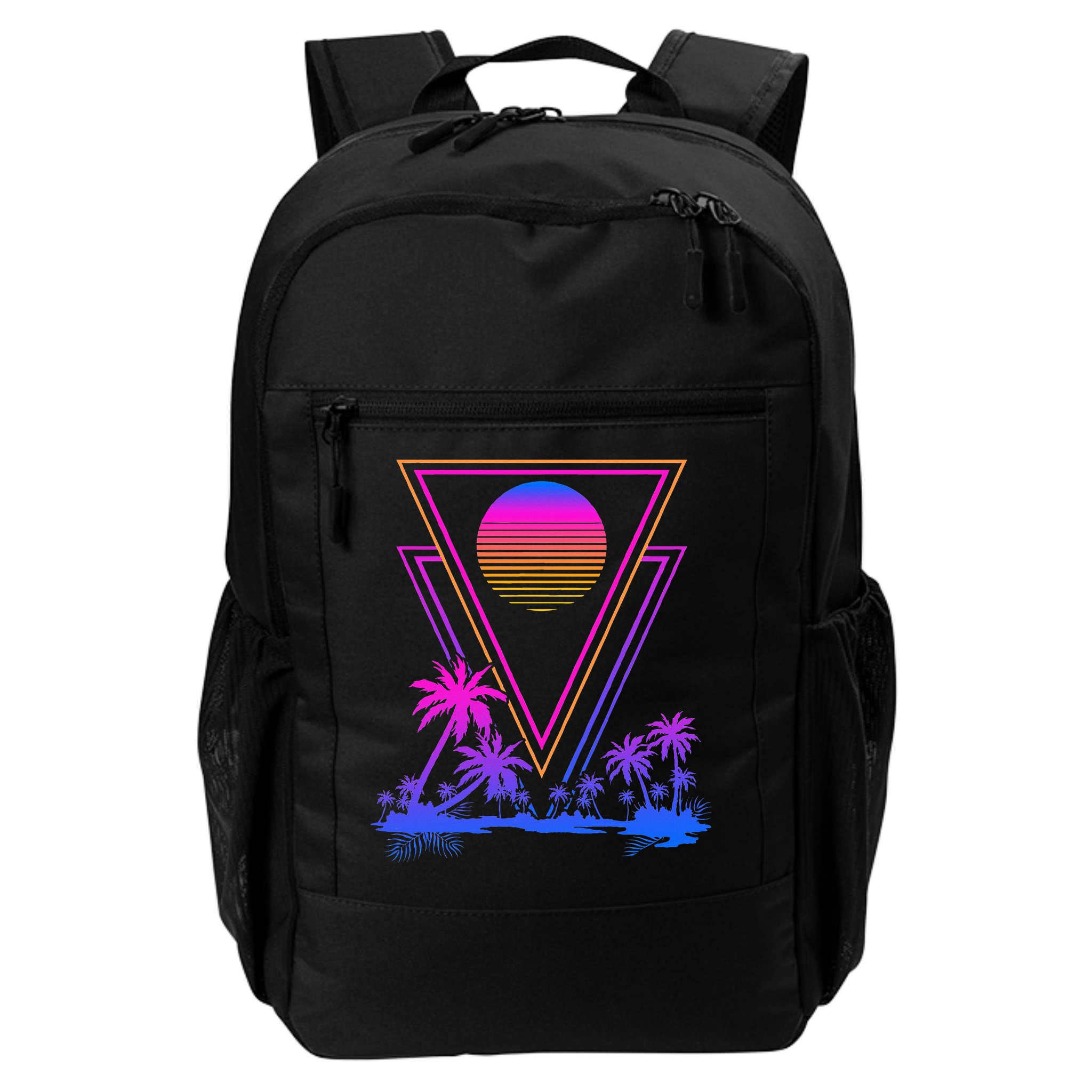 90s Vaporwave Aesthetic Palm Trees Backpack
