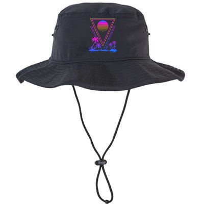 90s Vaporwave Aesthetic Palm Trees Retro 80s Legacy Cool Fit Booney Bucket Hat