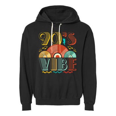 90s Vibe CD 90s Music 1990s Generation Retro Nineties Garment-Dyed Fleece Hoodie