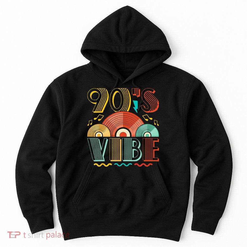 90s Vibe CD 90s Music 1990s Generation Retro Nineties Hoodie