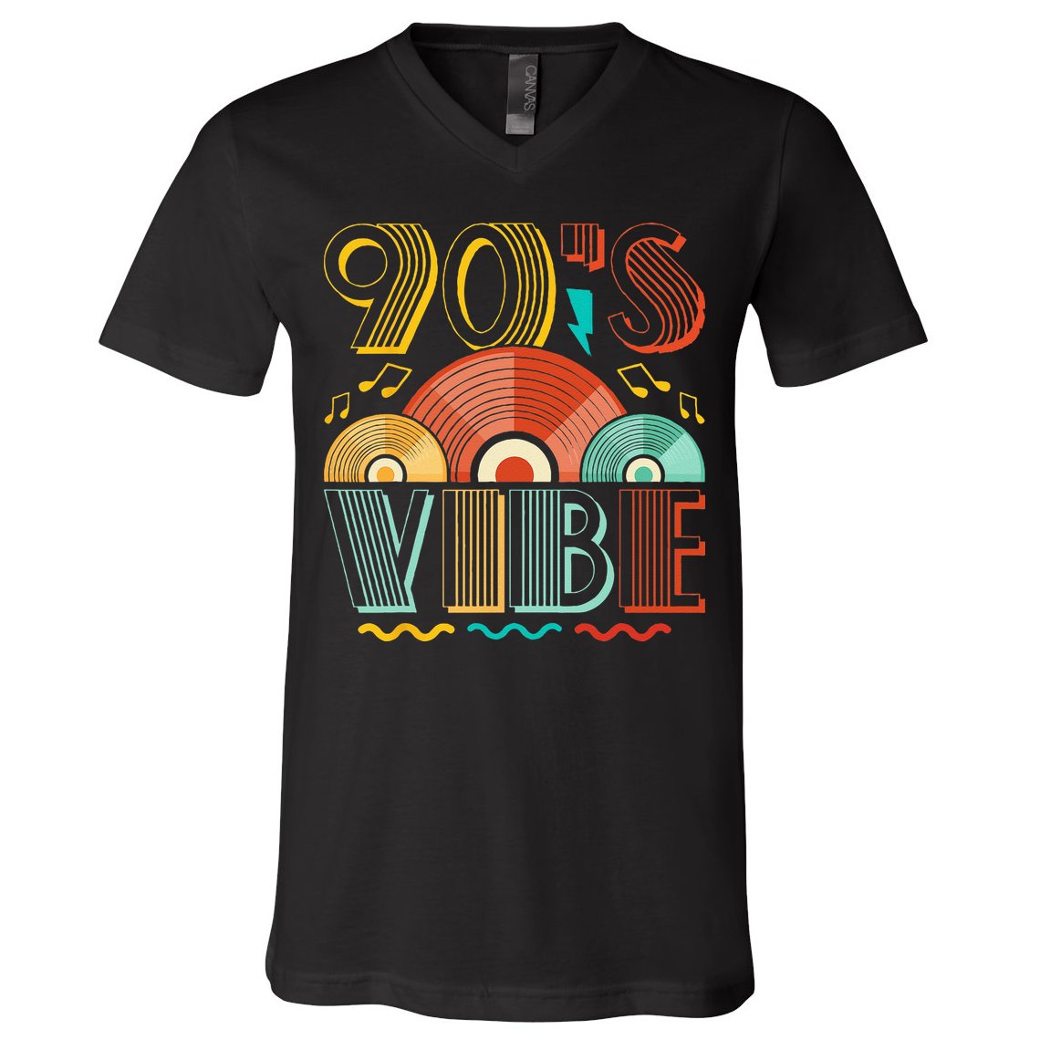 90s Vibe CD 90s Music 1990s Generation Retro Nineties V-Neck T-Shirt