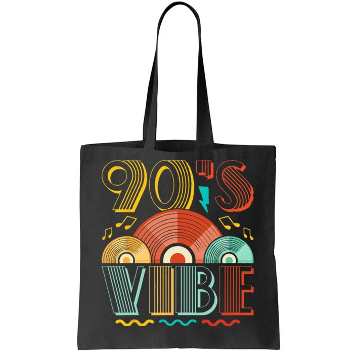 90s Vibe CD 90s Music 1990s Generation Retro Nineties Tote Bag