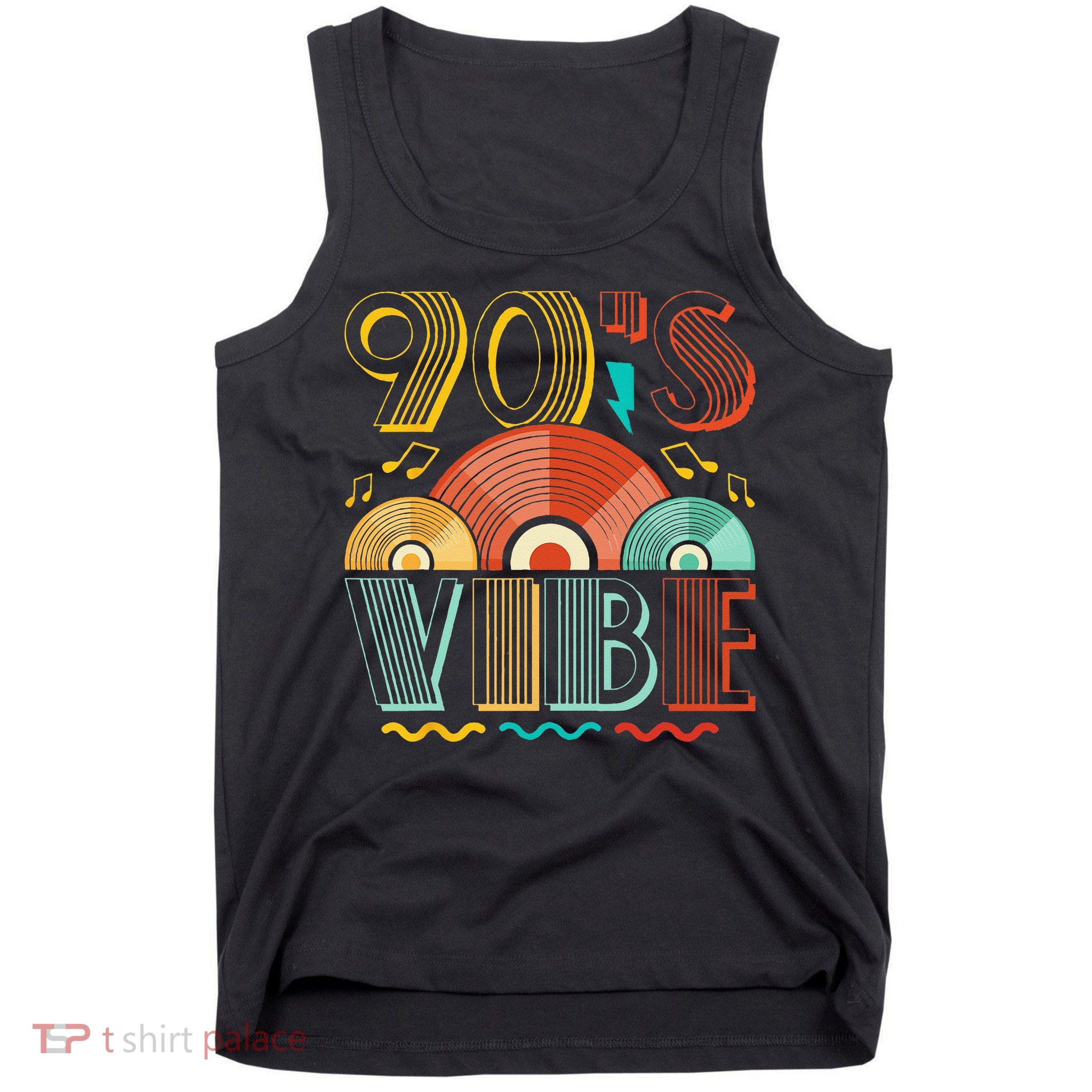 90s Vibe CD 90s Music 1990s Generation Retro Nineties Tank Top