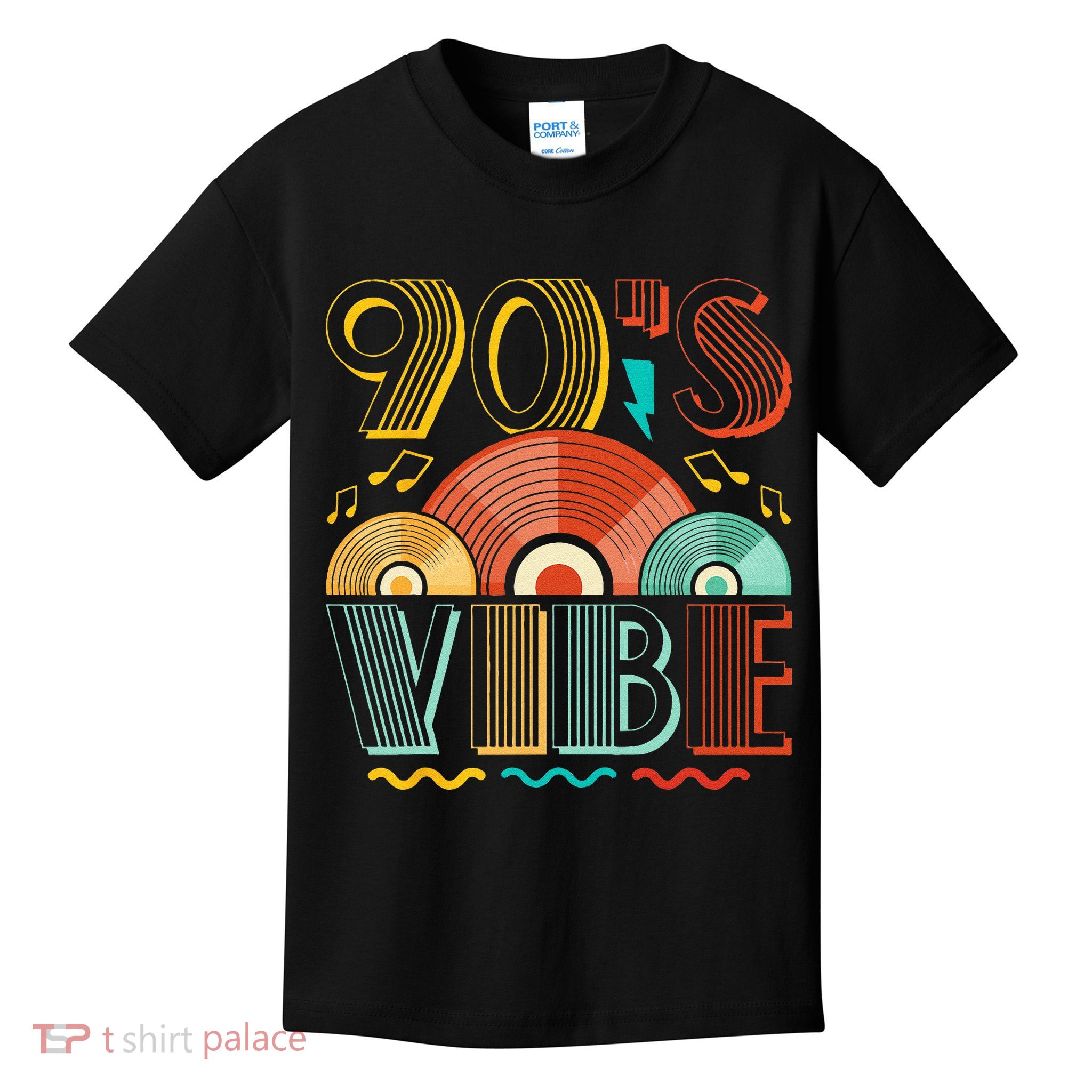 90s Vibe CD 90s Music 1990s Generation Retro Nineties Kids T-Shirt