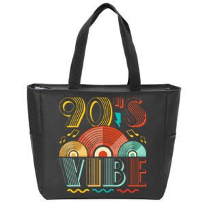 90s Vibe CD 90s Music 1990s Generation Retro Nineties Zip Tote Bag