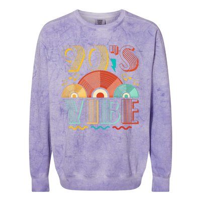 90s Vibe CD 90s Music 1990s Generation Retro Nineties Colorblast Crewneck Sweatshirt