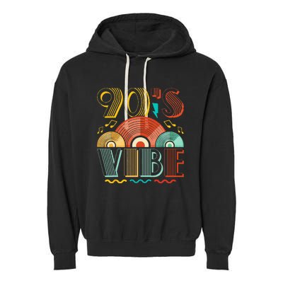 90s Vibe CD 90s Music 1990s Generation Retro Nineties Garment-Dyed Fleece Hoodie