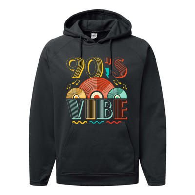 90s Vibe CD 90s Music 1990s Generation Retro Nineties Performance Fleece Hoodie