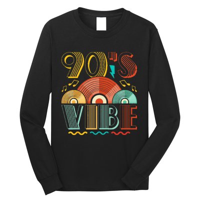 90s Vibe CD 90s Music 1990s Generation Retro Nineties Long Sleeve Shirt