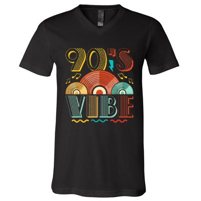 90s Vibe CD 90s Music 1990s Generation Retro Nineties V-Neck T-Shirt