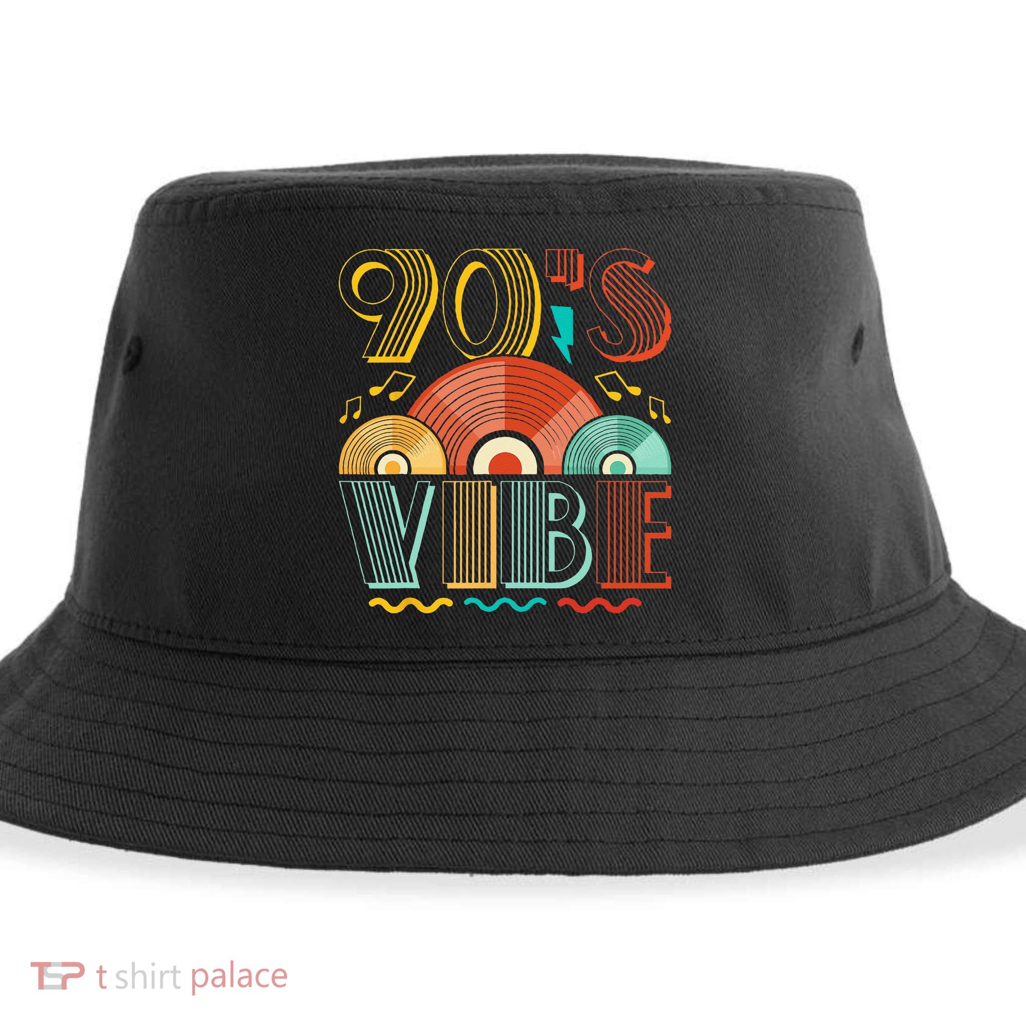 90s Vibe CD 90s Music 1990s Generation Retro Nineties Sustainable Bucket Hat