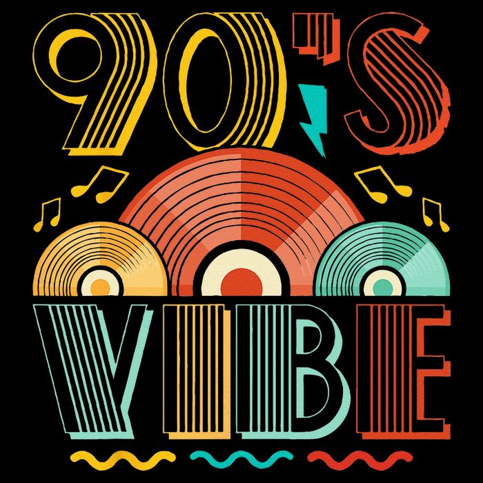 90s Vibe CD 90s Music 1990s Generation Retro Nineties 7-Panel Snapback Hat