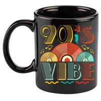 90s Vibe CD 90s Music 1990s Generation Retro Nineties 11oz C Handle Ceramic Mug