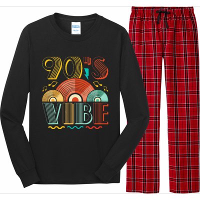 90s Vibe CD 90s Music 1990s Generation Retro Nineties Long Sleeve Pajama Set