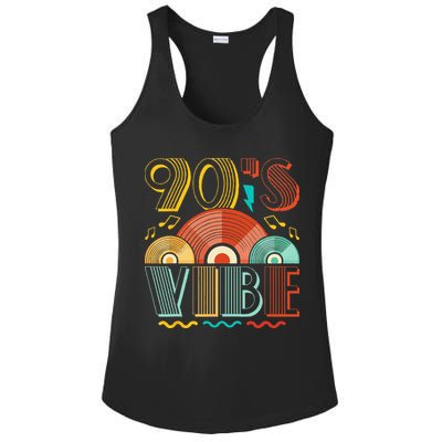90s Vibe CD 90s Music 1990s Generation Retro Nineties Ladies PosiCharge Competitor Racerback Tank