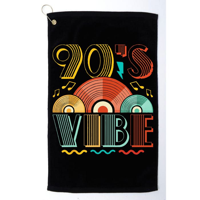 90s Vibe CD 90s Music 1990s Generation Retro Nineties Golf Towel