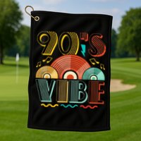 90s Vibe CD 90s Music 1990s Generation Retro Nineties Golf Towel