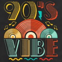 90s Vibe CD 90s Music 1990s Generation Retro Nineties Golf Towel