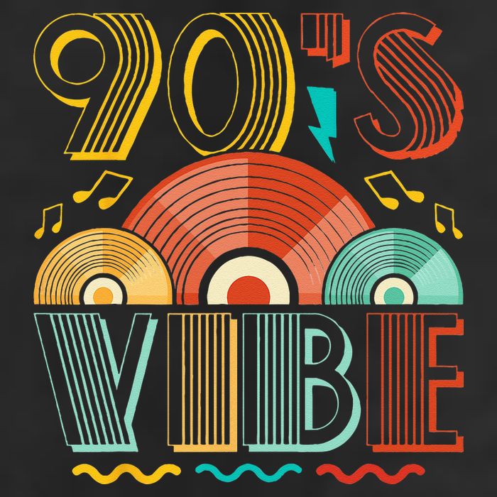 90s Vibe CD 90s Music 1990s Generation Retro Nineties Golf Towel