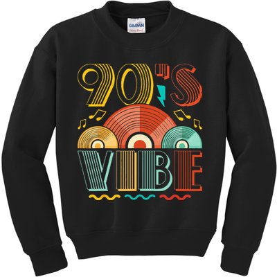 90s Vibe CD 90s Music 1990s Generation Retro Nineties Kids Sweatshirt