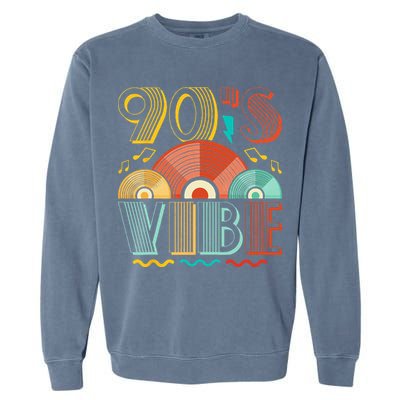 90s Vibe CD 90s Music 1990s Generation Retro Nineties Garment-Dyed Sweatshirt