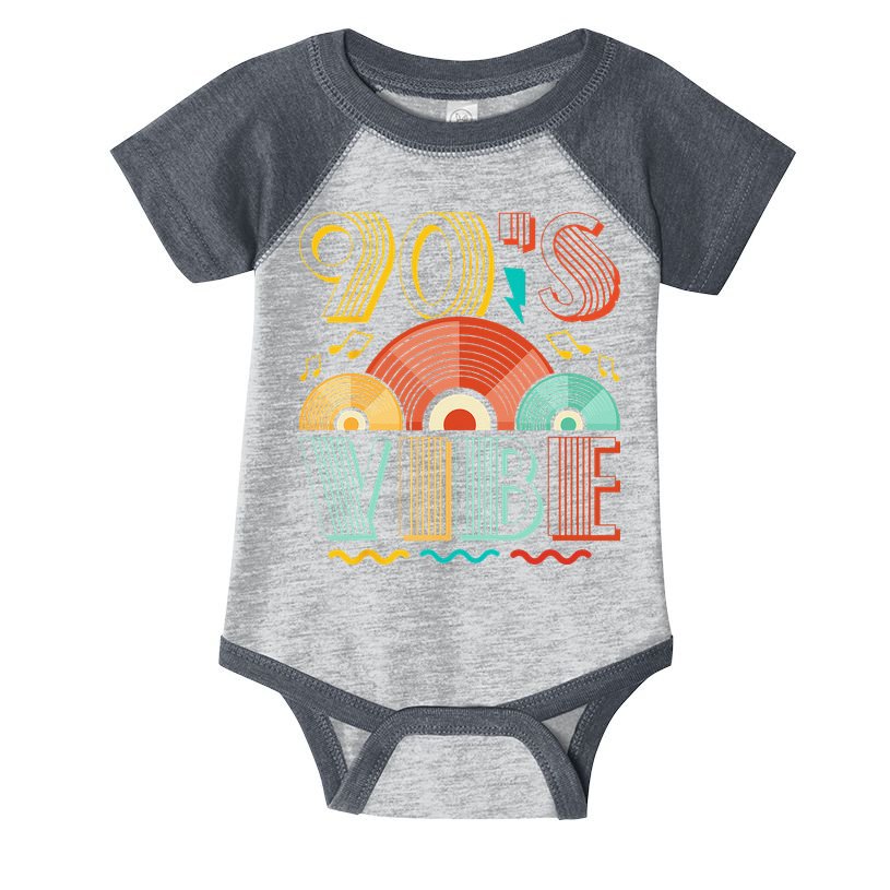 90s Vibe CD 90s Music 1990s Generation Retro Nineties Infant Baby Jersey Bodysuit