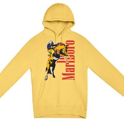 90s Vintage Cowboy Wild West Country Music Premium Pullover Hoodie