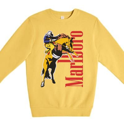 90s Vintage Cowboy Wild West Country Music Premium Crewneck Sweatshirt