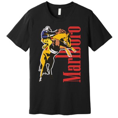 90s Vintage Cowboy Wild West Country Music Premium T-Shirt