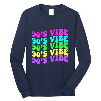 90s Vibe For 90s Music Lover 70 80 90 Style Cool Women Long Sleeve Shirt