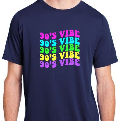 90s Vibe For 90s Music Lover 70 80 90 Style Cool Women Adult ChromaSoft Performance T-Shirt