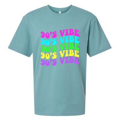 90s Vibe For 90s Music Lover 70 80 90 Style Cool Women Sueded Cloud Jersey T-Shirt