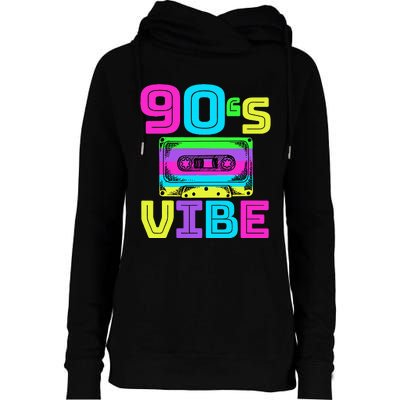 90s Vibe For 90s Music Lover Womens Funnel Neck Pullover Hood