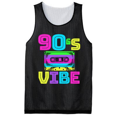 90s Vibe For 90s Music Lover Mesh Reversible Basketball Jersey Tank