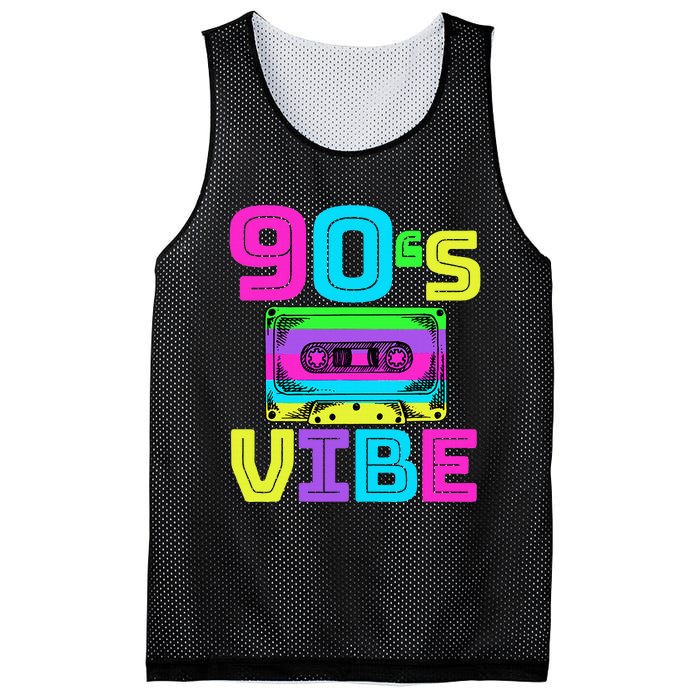 90s Vibe For 90s Music Lover Mesh Reversible Basketball Jersey Tank