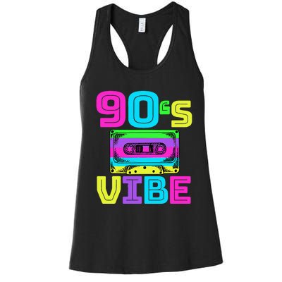 90s Vibe For 90s Music Lover Women's Racerback Tank