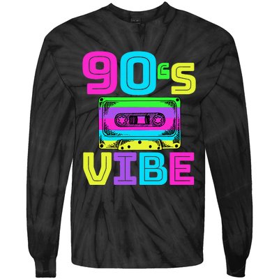 90s Vibe For 90s Music Lover Tie-Dye Long Sleeve Shirt