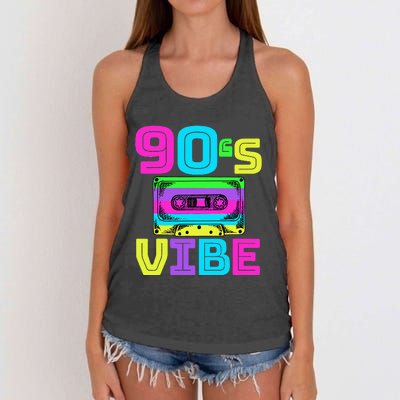 90s Vibe For 90s Music Lover Women's Knotted Racerback Tank