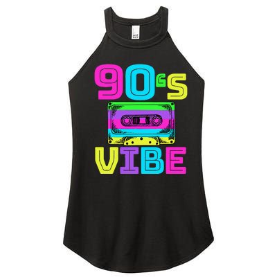 90s Vibe For 90s Music Lover Women’s Perfect Tri Rocker Tank