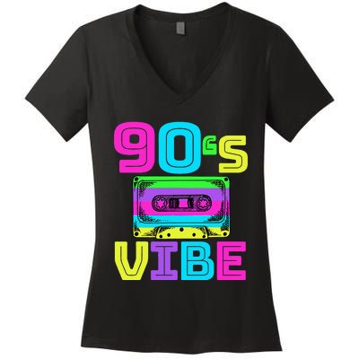 90s Vibe For 90s Music Lover Women's V-Neck T-Shirt