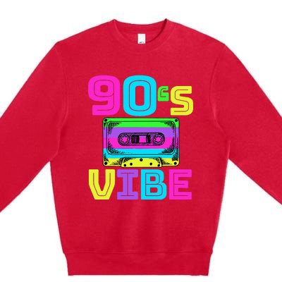 90s Vibe For 90s Music Lover Premium Crewneck Sweatshirt