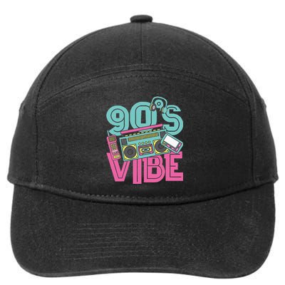 90s Vibe Vintage 1990s Music 90s Costume Party Nineties 7-Panel Snapback Hat