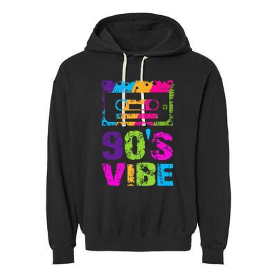 90s Vibe Vintage 1990s Music 90s Costume Garment-Dyed Fleece Hoodie