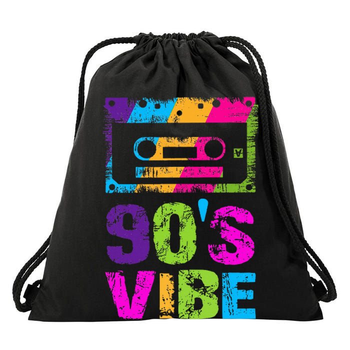 90s Vibe Vintage 1990s Music 90s Costume Drawstring Bag