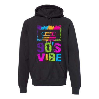 90s Vibe Vintage 1990s Music 90s Costume Premium Hoodie