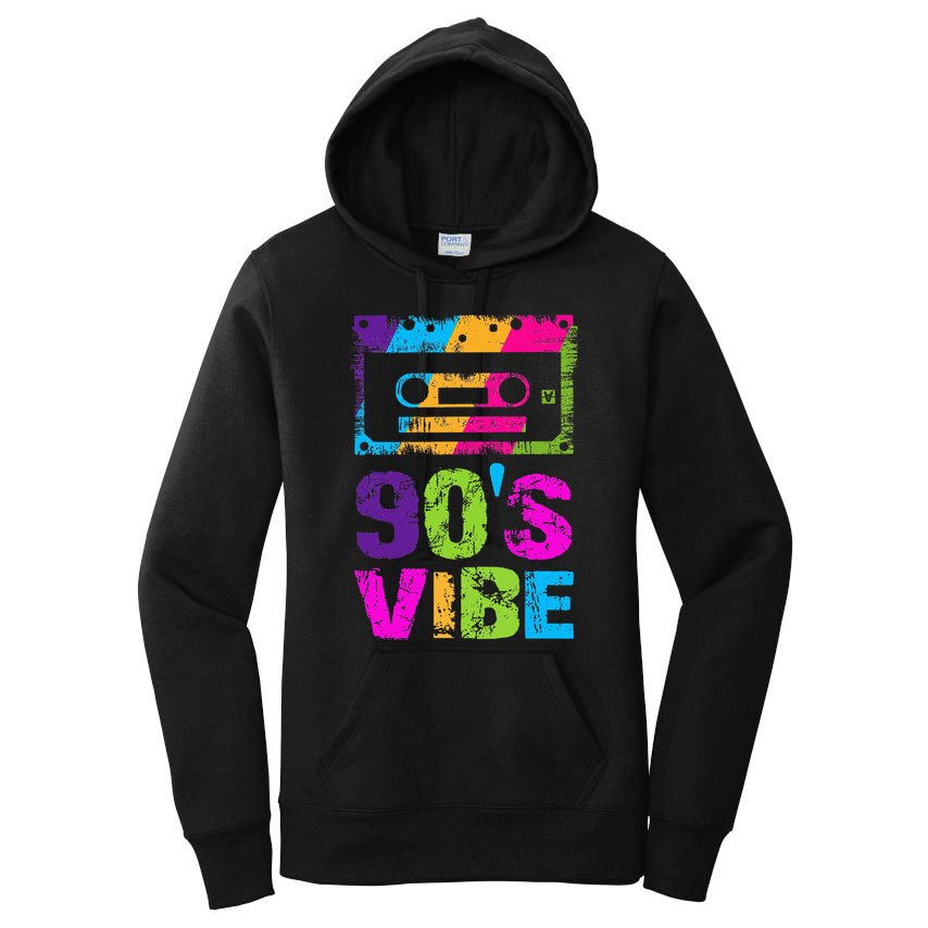90s Vibe Vintage 1990s Music 90s Costume Women's Pullover Hoodie