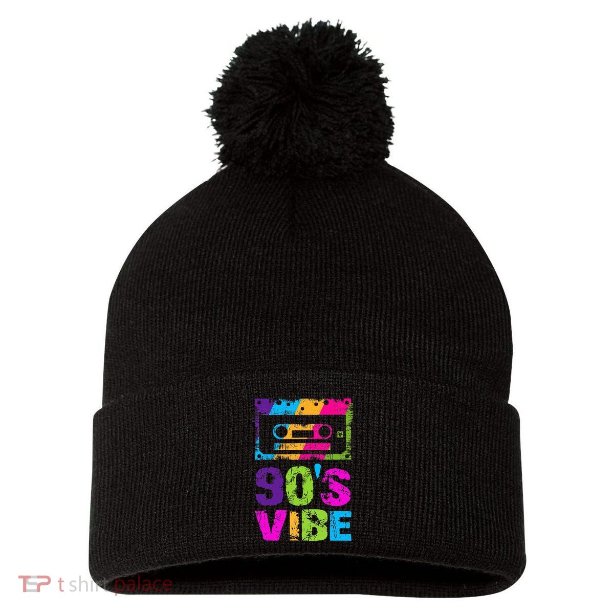 90s Vibe Vintage 1990s Music 90s Costume Pom Pom 12in Knit Beanie
