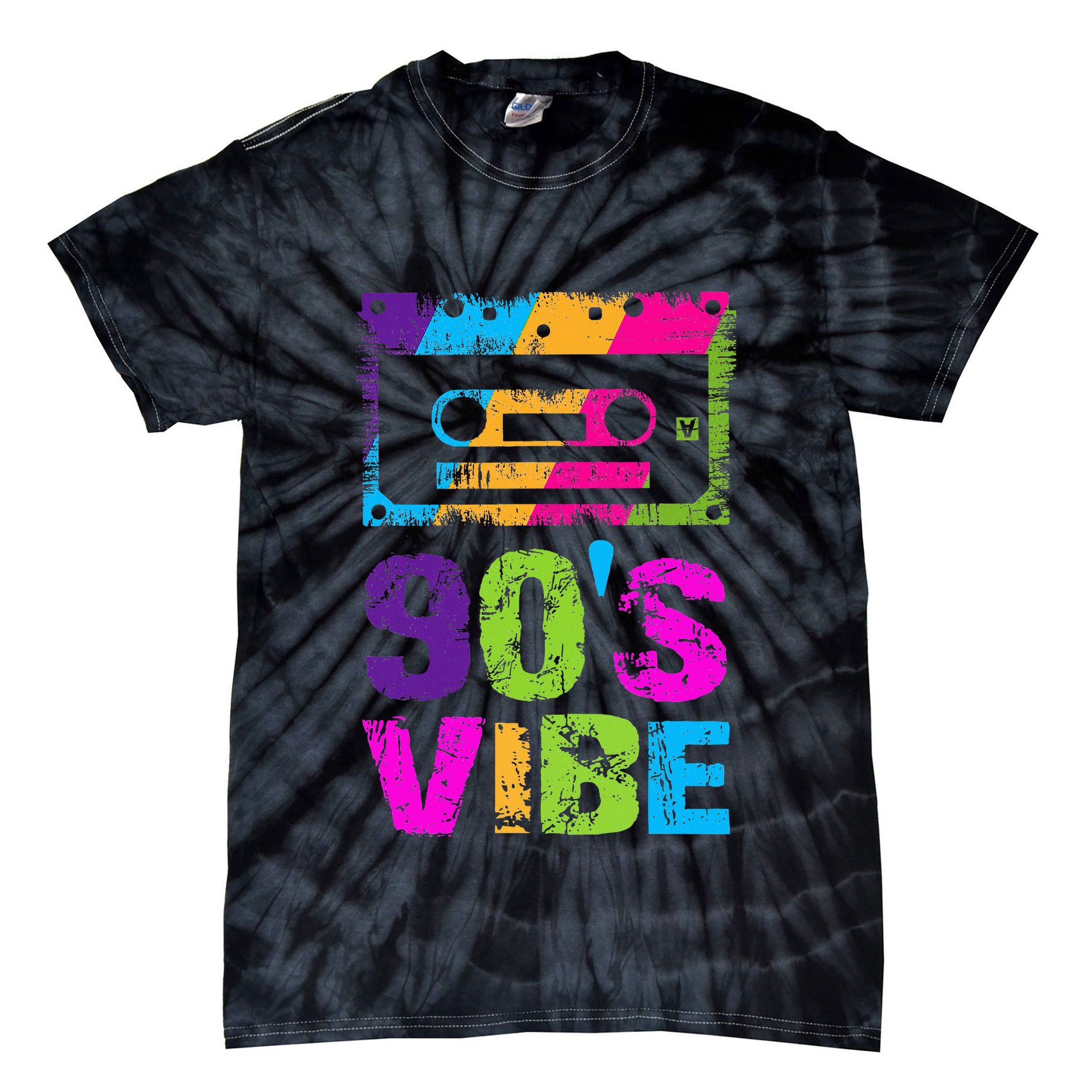 90s Vibe Vintage 1990s Music 90s Costume Tie-Dye T-Shirt