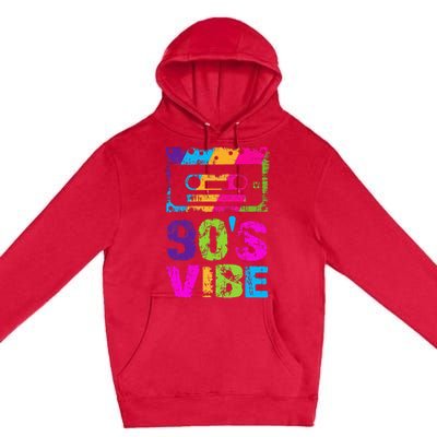 90s Vibe Vintage 1990s Music 90s Costume Premium Pullover Hoodie