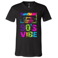 90s Vibe Vintage 1990s Music 90s Costume Party Nineties V-Neck T-Shirt